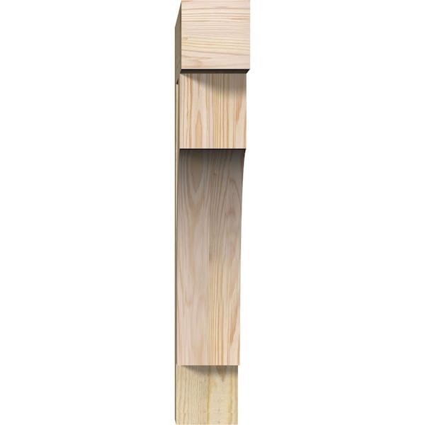 Westlake Block Rough Sawn Bracket, Douglas Fir, 4W X 18D X 26H